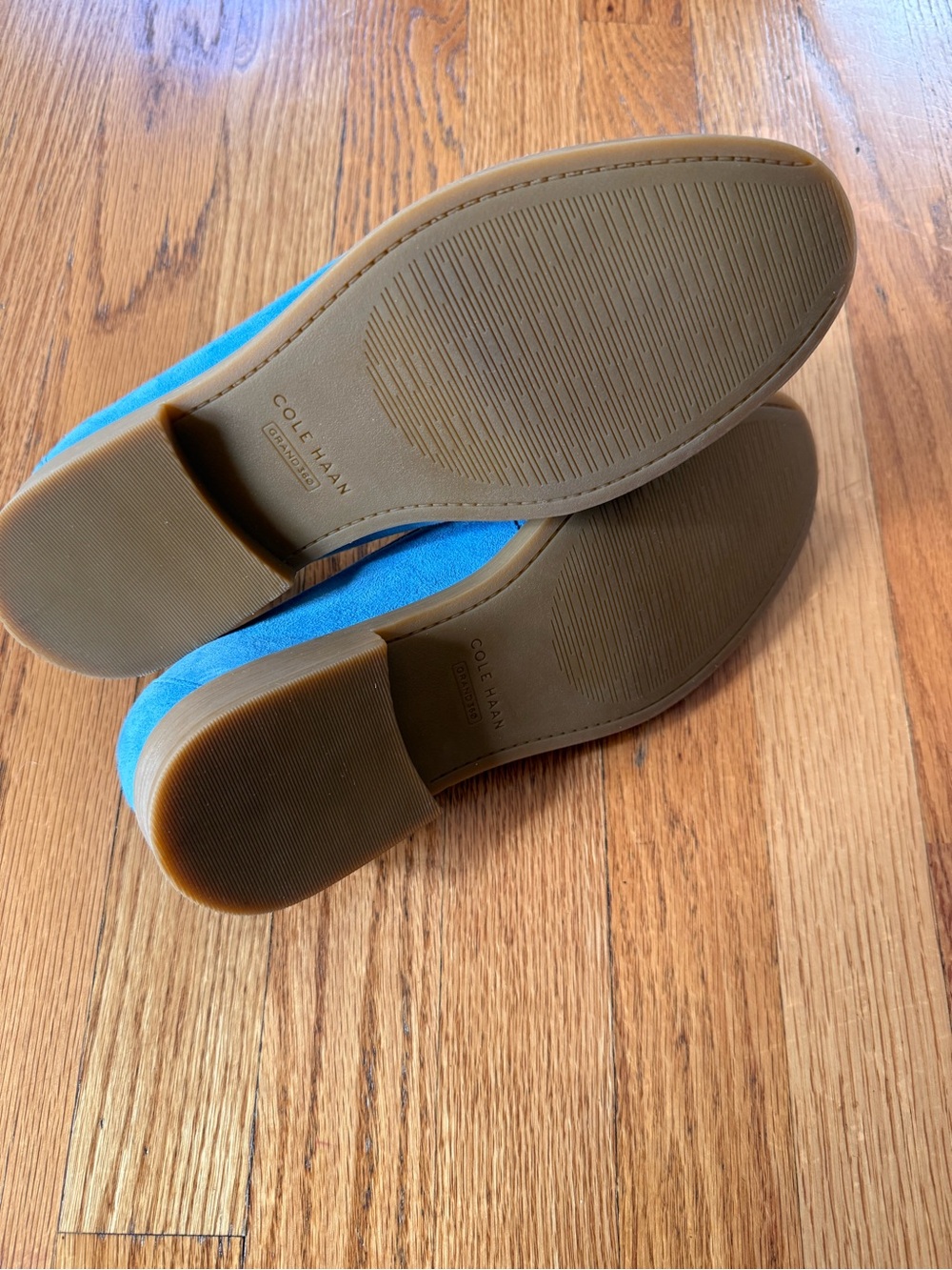 Cole Haan Blue Suede Penny Loafers Women’s Size 9B - Picture 3 of 5